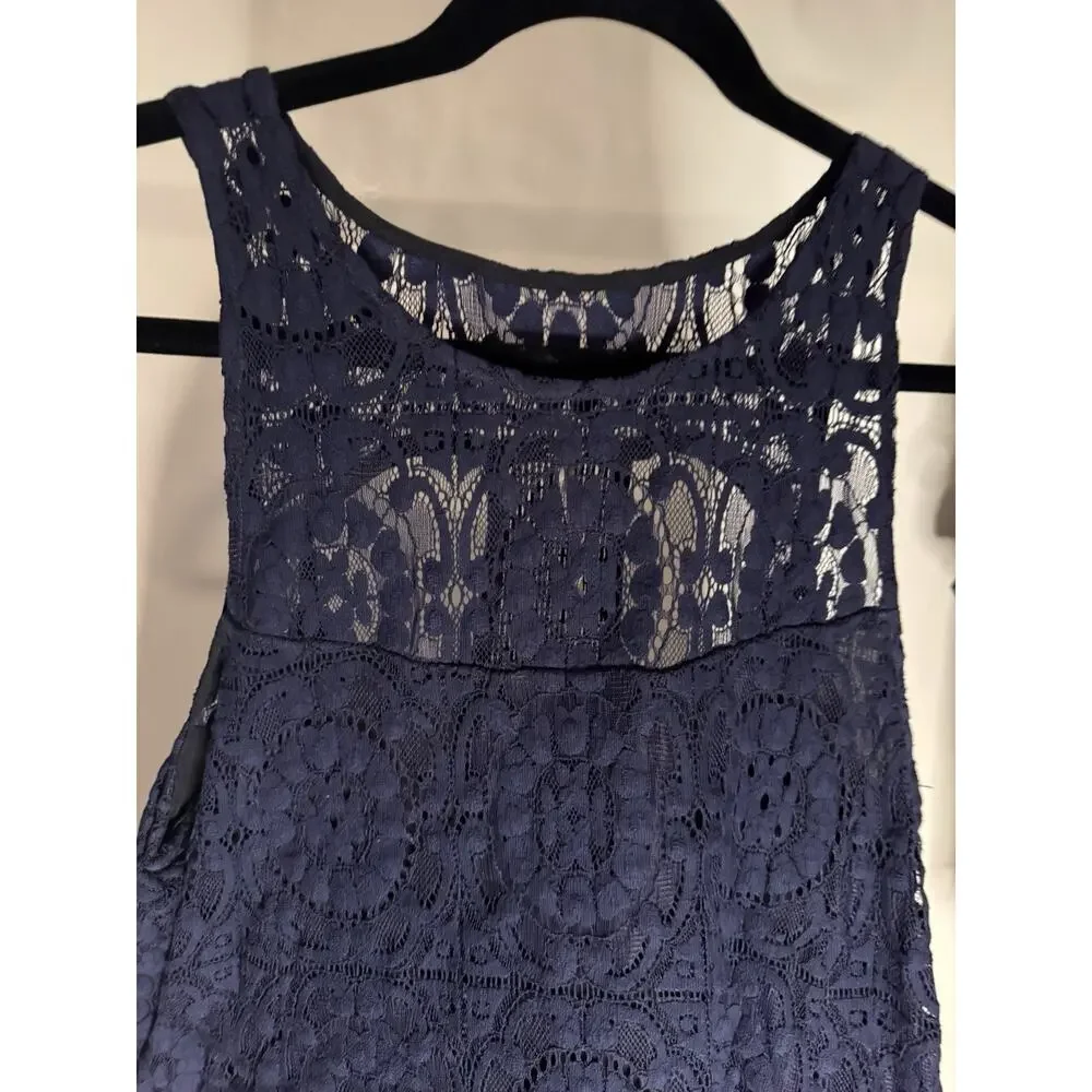 Free People Dress Black Lace Lined‎ Size Small Petite
